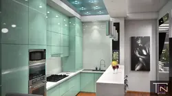 Дизайн кухни в панельном доме с вентиляционным коробом