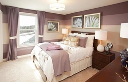 What colors goes with beige in a bedroom interior?