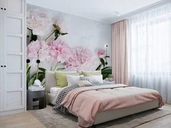 Wallpaper 3 d in the bedroom photo