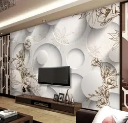 Modern 3D Wallpaper For Living Room Photo