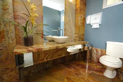 Ванная комната дизайн гибкий камень