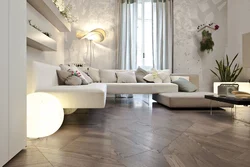 Living room floor design photo