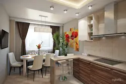 Kitchen Interior In A Panel House For A Two-Room Apartment