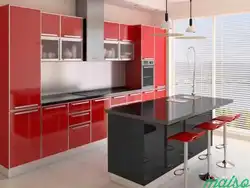 Дызайн кухні акрылавыя