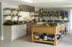 Дизайн открытой кухни в доме