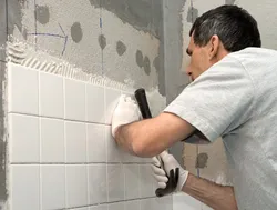 Photo Of How To Lay Tiles In The Bathroom