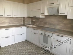 Kitchen bleached oak in the interior photo