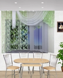 Modern curtain design for the kitchen pictures