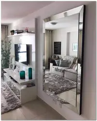 Mirror in the living room interior photo