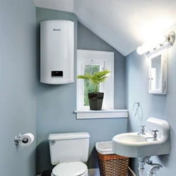 Water Heater In The Bathroom Interior