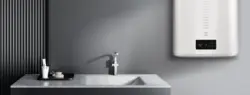 Water heater in the bathroom interior