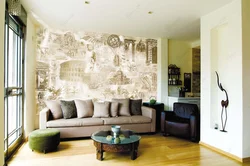 Fresco For The Living Room In A Modern Style Photo