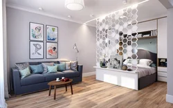 Studio Apartment With Partition Design Photo