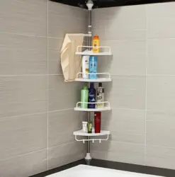 Corner Shelf In The Bathroom Photo