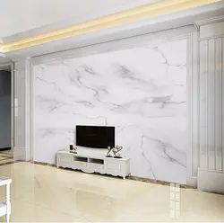 Гостиная с мраморной стеной дизайн