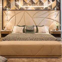 Headboard in the bedroom interior