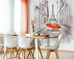 Photo wallpaper for the kitchen in the interior