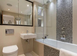 Finishing The Toilet And Bathroom With Tiles Photo Design