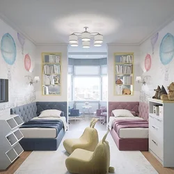 Bedroom design for two people of different sexes