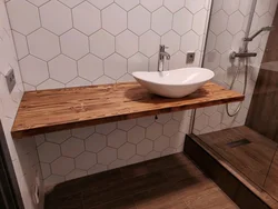 Столешницы из дерева для ванны фото