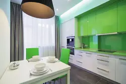 Green kitchen 9 m photo