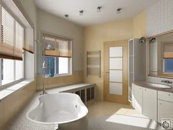 Bathroom design 12 sq m with window design