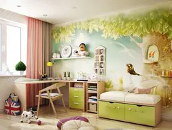 Walls in children's bedrooms wallpaper photos