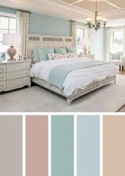 Color compatibility table for bedroom interior