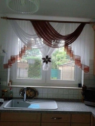 Curtain Design For The Kitchen In A Modern Style, Short