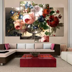 Panel on the wall in the living room in a modern style photo
