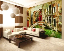Panel On The Wall In The Living Room In A Modern Style Photo