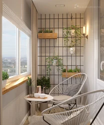 Balcony design 2023 in an apartment