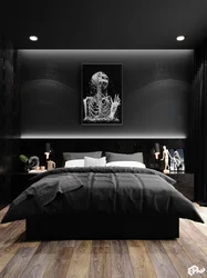 Black room bedroom design