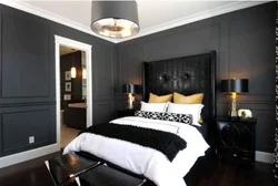 Black room bedroom design