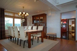 Kitchen dining room design in a country house