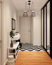 Floor design in a small hallway photo