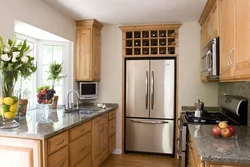 Small kitchen where to put a refrigerator photo