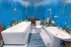 3D панельдері бар ваннаның фотосы