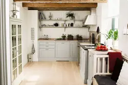 Kitchens Without Wall Cabinets In The Interior Of A Country House