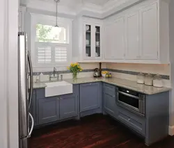Design Of A Small Corner Kitchen With A Window