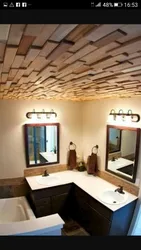 Bath wooden ceiling photo
