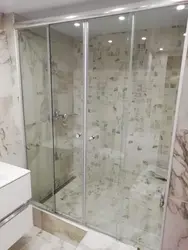 Glass Partitions For Bathroom Sliding Photo