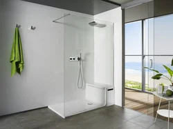 Bathroom design with shower and installation