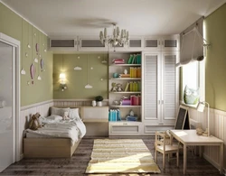 Children's bedroom design 15 sq m