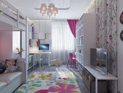 Children's bedroom design 15 sq m
