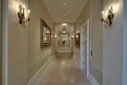 Modern sconces in the hallway photo