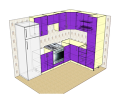 Kitchen design project 4 by 2