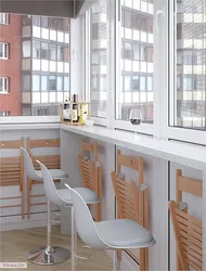 Терезе төсенішінің дизайны ас үй балконы