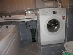 Размещение стиральной машины в ванне фото