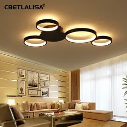 Built-in lamps in the living room interior